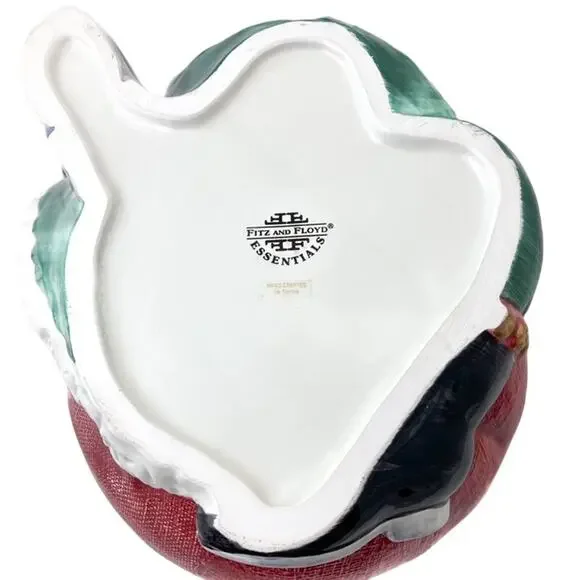 Fitz and Floyd Santa Large Cookie Jar 12" Snow Business Vintage Used Good - Picture 8 of 9